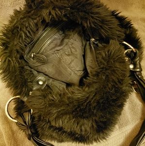 Jennifer Lopez Bags - Jennifer Lopez black Fur Hobo purse Jennifer Lopez Bags - Jennifer Lopez black Fur Hobo purse
